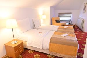Postel nebo postele na pokoji v ubytování Pirin rooms