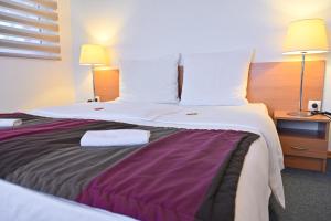 Postel nebo postele na pokoji v ubytování Pirin rooms