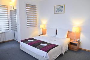 Postel nebo postele na pokoji v ubytování Pirin rooms