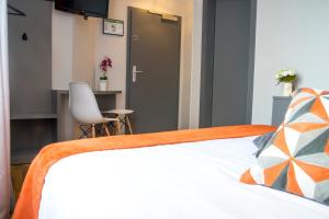 Cama o camas de una habitación en Mandarina Hotel Luxembourg Strassen