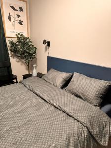 Postel nebo postele na pokoji v ubytování New Modern 2 room Apartment with 2 beds & FREE PARKING