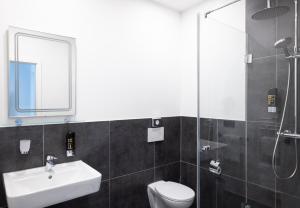 Koupelna v ubytování Hotel Innception