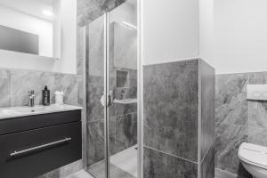 Koupelna v ubytování Hotel Montenegro