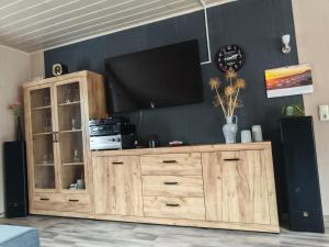 Kuchyň nebo kuchyňský kout v ubytování Ferienwohnung Schmidt Werratal