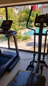 Fitness centrum a/nebo fitness zařízení v ubytování Hotel Rhin Garden