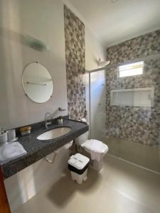 Ένα μπάνιο στο Pousada Villa Chalé