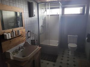 Koupelna v ubytování Ferienwohnung Am Neetzetal