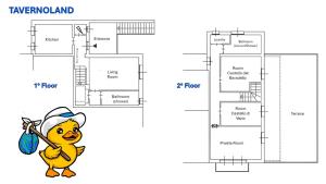 Pelan lantai bagi Tavernoland - Duck side of Como