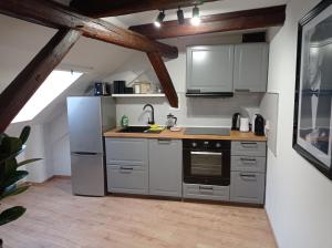 Kuchyň nebo kuchyňský kout v ubytování Wohlfühl-Oase in der Altstadt