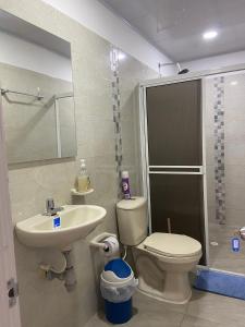 Koupelna v ubytování Apartamento Fontana