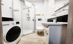 Koupelna v ubytování Apartamenty Sun&Fun Rezydencja Parkowa Nadrzeczna 3D i 3E -blisko centrum, dworca PKP w otoczeniu zieleni