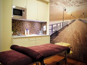 Telewizja i/lub zestaw kina domowego w obiekcie Hotel Nadmorski