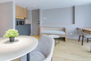 Nodo Hotel的厨房或小厨房