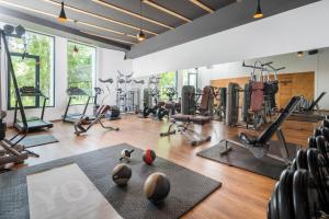 Fitness centrum a/nebo fitness zařízení v ubytování Hotel NockResort
