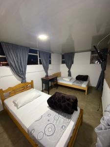Postel nebo postele na pokoji v ubytování Hostal Casa Primavera