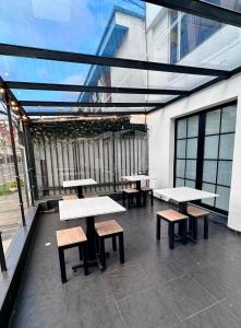 Balkón nebo terasa v ubytování Hotel Embajada 44