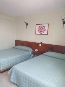 Postel nebo postele na pokoji v ubytování Hotel Batab