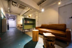 Posezení v ubytování Imano Tokyo Hostel