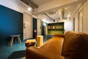 Posezení v ubytování Imano Tokyo Hostel