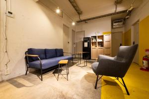 Posezení v ubytování Imano Tokyo Hostel