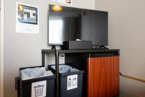 Kuchyň nebo kuchyňský kout v ubytování Imano Tokyo Hostel