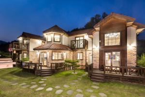 Bygningen som pensionatet ligger i