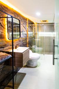 Koupelna v ubytování Hotel LAX78