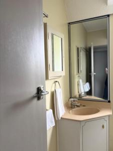 Un baño de Manhattan Motel