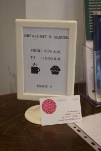 Certifikát, hodnocení, plakát nebo jiný dokument vystavený v ubytování INOH HOTEL