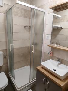 Vannituba majutusasutuses Guesthouse Haler