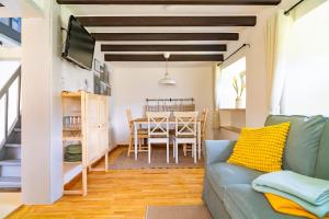 Χώρος καθιστικού στο Ferienhaus Shiva