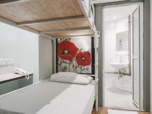 Postel nebo postele na pokoji v ubytování Hi Hotel Dot