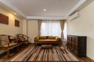 Istumisnurk majutusasutuses Hotel Shambala