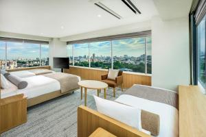 Posezení v ubytování ART HOTEL Nippori Lungwood