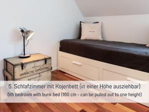 Postel nebo postele na pokoji v ubytování Ferienhaus Dieboldsberg