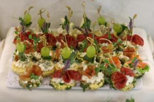 a plate of food with many different types of food at Arena Mar Hotel and SPA in Golden Sands