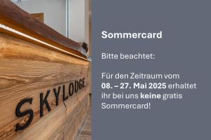 Certifikát, ocenenie alebo iný dokument vystavený v ubytovaní Skylodge Alpine Homes