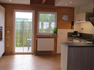 Dapur atau dapur kecil di Ferienhof Wahls