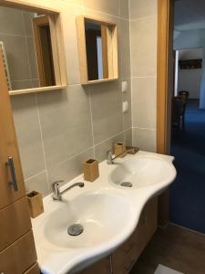 Koupelna v ubytování Haus Almblick