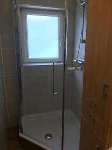 Koupelna v ubytování Haus Almblick
