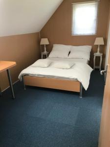 Postel nebo postele na pokoji v ubytování Haus Almblick