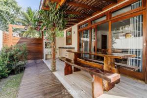 Μπαλκόνι ή βεράντα στο Casa c/ Churrasq e Piscina no Condominio CVB0144