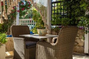 A garden outside Hotel Aeollos