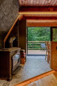 Balkón nebo terasa v ubytování Viktorija chalet