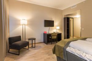 Letto o letti in una camera di Home Hotel Helma