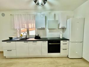 Kuchyň nebo kuchyňský kout v ubytování Apartments Marijan & Marija
