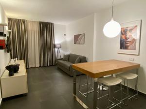 Posezení v ubytování FC Home Suite