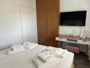 Postel nebo postele na pokoji v ubytování Casa Cristiano