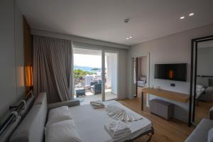 Voodi või voodid majutusasutuse Hotel Sole Mare toas