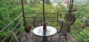 Balkón nebo terasa v ubytování Guest house lia